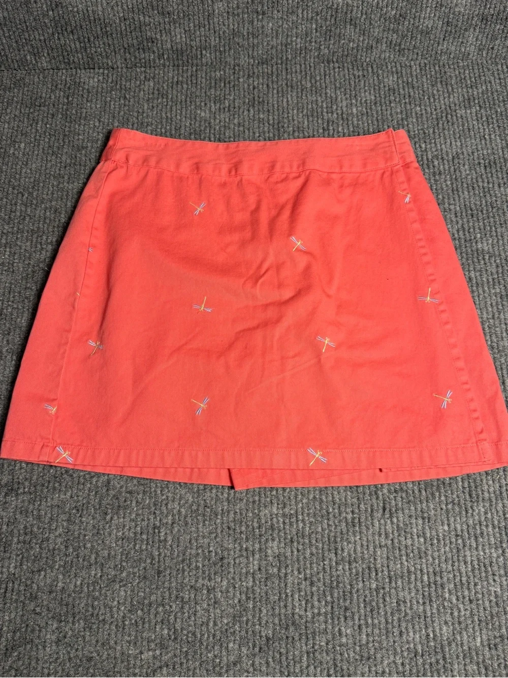 Vintage Basic Editions Coral Mini Skort with Embroidered Accents Size 8